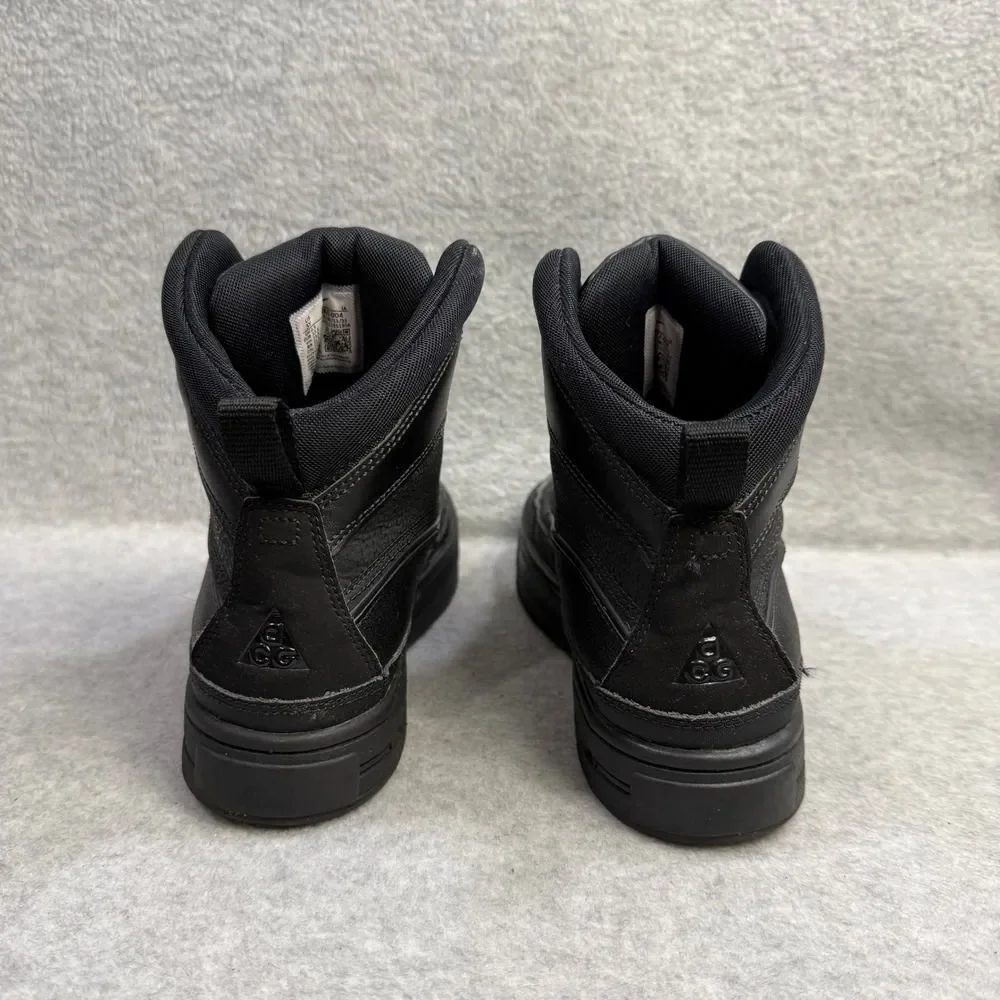 Nike ACG Boots Kids Size 5Y Woodside 2 High GS Black Winter Snow Shoe 524872-004